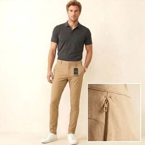 NWT Fabletics The Don Trouser Slim Fit Pants 34x33 (Tag 34x34) Dark Twill Golf